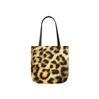Leopard Fur Print Shoulder Tote Bag
