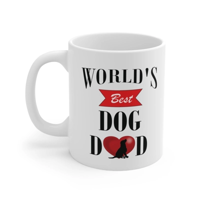 World's Best Dog Dad Father's Day Coffee Mug