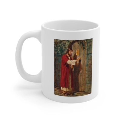 Jesus Knocks On The Door Coffee Mug