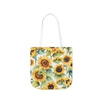 Sunflowers Watercolour Pattern Shoulder Tote Bag