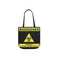 Biohazard Zombie Active Sign  Shoulder Tote Bag