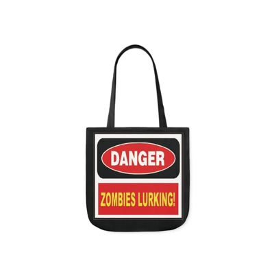 Danger Zombies Lurking Shoulder Tote Bag