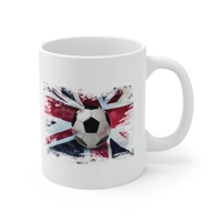 English Football Great Britain Union Jack Flag Coffee Mug