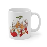 Vintage Christmas Santa Kissing Mrs Claus Coffee Mug