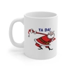 Christmas Santa Claus Bowing Ta Da Coffee Mug