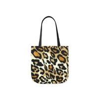 Leopard Skin Fur Print Shoulder Tote Bag