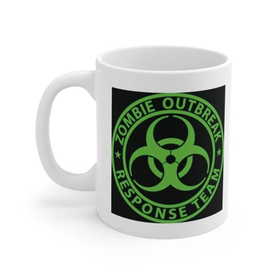 Zombie Outbreak Response Team Sign Coffee Mug Zombie Outbreak Response Team Sign Coffee Mug