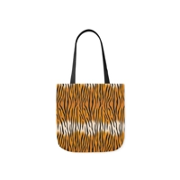 Tiger Fur Pattern Print Shoulder Tote Bag