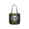 Vintage Grunge Skull Wings Yellow Lace Graffiti Shoulder Tote Bag