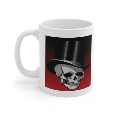 Skull in Top Hat Coffee Mug