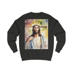 Jesus Christ Cross Watercolor Portrait Painting Sweatshirt Jesus Christ Cross Watercolor Portrait Painting Sweatshirt