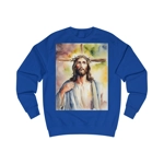 Jesus Christ Cross Watercolor Portrait Painting Sweatshirt Jesus Christ Cross Watercolor Portrait Painting Sweatshirt