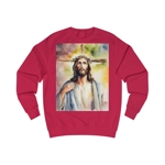 Jesus Christ Cross Watercolor Portrait Painting Sweatshirt Jesus Christ Cross Watercolor Portrait Painting Sweatshirt