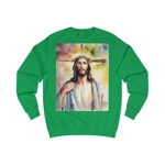 Jesus Christ Cross Watercolor Portrait Painting Sweatshirt Jesus Christ Cross Watercolor Portrait Painting Sweatshirt