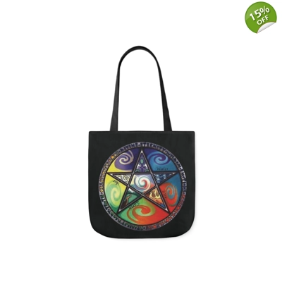 Wiccan Pentagram Shoulder Tote Bag Wiccan Pentagram Shoulder Tote Bag
