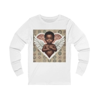African Baby Cupid Valentines Day Angel Long Sleeve T-Shirt