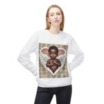African Baby Cupid Valentines Day Angel Sweatshirt