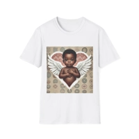 African Baby Cupid Valentines Day Angel T-Shirt