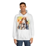 Basset Hound Dog Cute Watercolour Hoodie