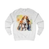 Basset Hound Dog Cute Watercolour Sweatshirt