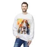 Basset Hound Dog Cute Watercolour Sweatshirt