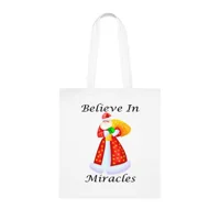 Believe In Miracles Santa Stars Christmas Cotton Shopping ..