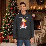 Believe In Miracles Santa Stars Christmas Hoodie