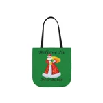 Believe In Miracles Santa Stars Christmas  Shoulder Tote Bag