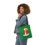 Believe In Miracles Santa Stars Christmas  Shoulder Tote Bag