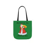 Believe In Miracles Santa Stars Christmas  Shoulder Tote Bag
