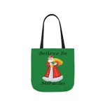 Believe In Miracles Santa Stars Christmas  Shoulder Tote Bag
