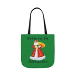 Believe In Miracles Santa Stars Christmas  Shoulder Tote Bag