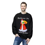 Believe In Miracles Santa Stars Christmas Sweatshirt