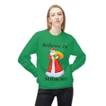 Believe In Miracles Santa Stars Christmas Sweatshirt