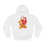 Be Mine Valentine Bear Hearts Hoodie