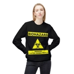 Biohazard Zombie Active Sign Sweatshirt