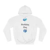 Birthday Boy Blue Balloons And Present Hoodie