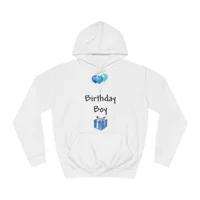 Birthday Boy Blue Balloons And Present Hoodie
