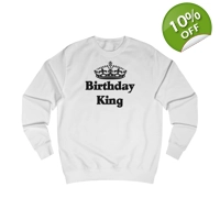 Birthday King Crown Sweatshirt