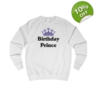 Birthday Prince Crown  Sweatshirt
