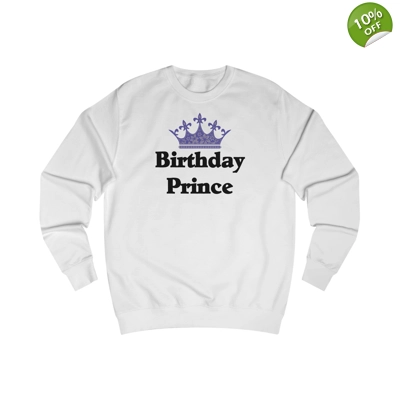 Birthday Prince Crown  Sweatshirt