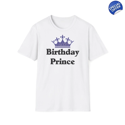 Birthday Prince Crown T-Shirt