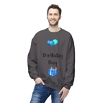 Birthday Boy Blue Balloons And Present Sweatshirt