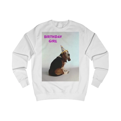 Birthday Girl Basset Dog Sweatshirt Birthday Girl Basset Dog Sweatshirt