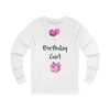 Birthday Girl Pink Balloons And Present Long Sleeve T-Shirt