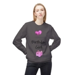 Birthday Girl Pink Balloons And Present Sweatshirt Birthday Girl Pink Balloons And Present Sweatshirt