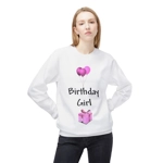 Birthday Girl Pink Balloons And Present Sweatshirt Birthday Girl Pink Balloons And Present Sweatshirt