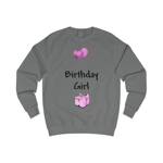Birthday Girl Pink Balloons And Present Sweatshirt Birthday Girl Pink Balloons And Present Sweatshirt