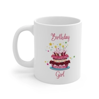 Birthday Girl Star Birthday Cake Coffee Mug