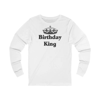 Birthday King Crown Long Sleeve T-Shirt
